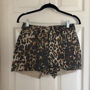 Joe's Jeans | High Waisted Cheetah Print Shorts